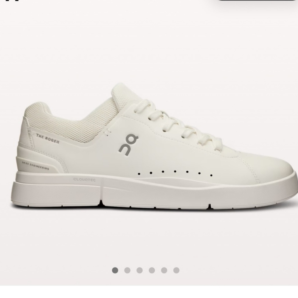 On Running White Sneakers with Chunky Sole and Ventilation The Roger Advantage